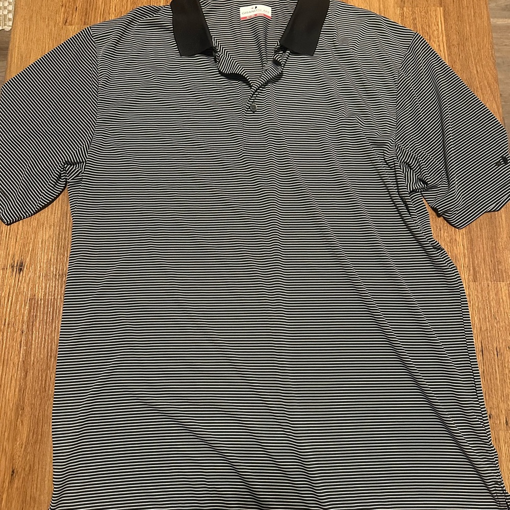 Grand Slam Black and White Polo Shirt